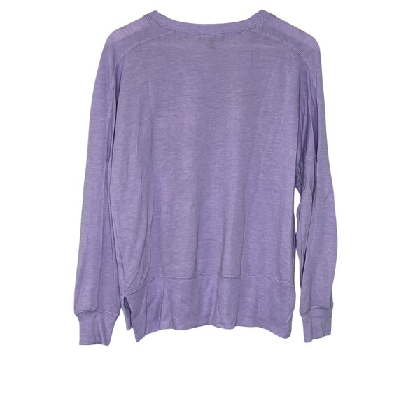 Rampage Purple Graphic Sweatshirt S Never Stop Shopping Long Sleeve Cute Cozy - Picture 2 of 8